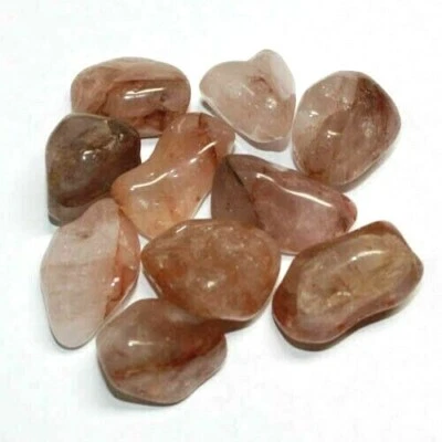 x1 Genuine Natural Strawberry Quartz Crystal Tumbled Stone