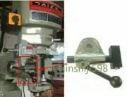 CNC Bridgeport Milling Machine Automatic Feed Bracket Slider Mount Mill Handle