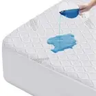 Fiber Fitted Sheet Style Mattress Protector 100% Waterproof 3D Air Fabric Sof...
