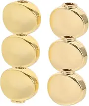 WHAMVOX Upgrade Your Guitar 6pcs Zinc Alloy Tuning Pegs Round Concave Buttons for Smooth Tuning Stylish Appearance
