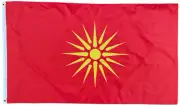 60x90cm MACEDONIA Flag Virginia Sun Macedonian Flag Heavy Duty Outdoor Flag