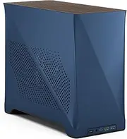 [Fractal Design] Era 2 ITX PC Case in Midnight Blue – Sleek Anodized Aluminum, Solid Walnut Top, Supports 3-Slot GPUs, PCIe 4.0 Riser Cable Included