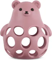 haakaa Silicone Bear 3-in-1 Teether - Crimson Red