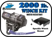 KFI2000 lb. Winch Mount Kit '93-'06 Polaris ATP 300 500 Diesel Magnum 330 325