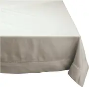 Country Table Cloth HEMSTITCH Tablecloth OATMEAL 205cm Square