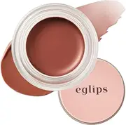 EGLIPS Lip & Cheek Glow Balm - Multi-Use Tinted Melting Balm Blush for Lips & Cheeks Buildable and Blendable Texture Strong Adhesive Lightweight Long-lasting Korean Makeup (03 BREEZE, 5 gram)