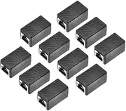 XYWHPGV RJ45 Coupler Inline Connector Cat7 Cat6 Cat5e Ethernet Cable Extender Adapter Female to Female 36x20x20mm 10Pcs(75ab4 afa97 39e91 d751d 77dd6 c191a
