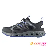 在飛比找momo購物網優惠-【LOTTO】男 征服者水陸兩用運動鞋(黑藍-LT3AMW8