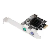 New PCI-Express to 2x PS/2 PS2 Keyboard Mouse Port Card with Low Profile Bracket