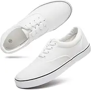 [yageyan] Men’s Low Top Canvas Walking Shoes Lace-up Fashion Sneakers Casual