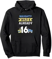 [VidiAmazing] Naughty Wild & Already 16 Birthday Toy Cars RC Cars Pullover Hoodie ds1497
