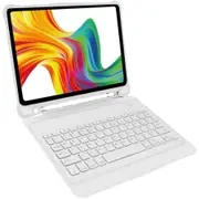 Laser Tablet Case with Wireless Keyboard (iPad 11th Gen A16 / 10th Gen 10.9”) - White