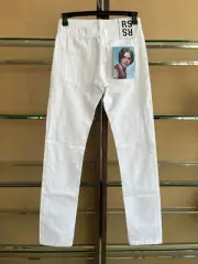 Raf Simons , Picture Patch Denim in White BNWT 30 US