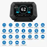 Car OBD2+GPS Gauge HUD Head-Up Digital Display Speedometer RPM Alarm Km/h MPH (for: Toyota)