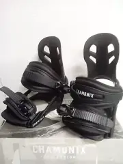 Chamonix Cheval Jr Snowboard Bindings Kids Sz Small 2-5 Black #5f3