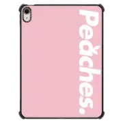 iPad Air 11-inch (M2/M3) iPad Impact Case Peaches. Pink Logo iPad Case