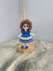 Handmade Mini Amigurumi Crochet Cute Doll 6" tall. Toy /Gift. FREE SHIPPING.