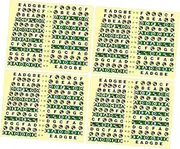UPKOCH 10Pcs Transparent Guitar Fretboard Sticker Notes Decals for Easy Learning Fingerboard Map Labels for Acoustic Electric Guitar for Beginners and Practice