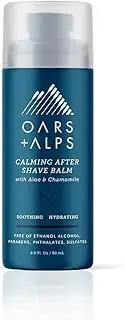 Oars + Alps Calming After Shave Balm and Lotion for Men, Dermatologist Tested and Infused with Aloe and Chamomile, TSA Friendly, 2.9 Fl Oz