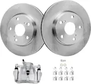 Front Disc Rotors + Right Brake Caliper for 2009-2019 Toyota Matrix Corolla Vibe (for: Toyota)