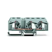 A● 10pcs WAGO 283-671 3-Conductor Through Terminal Block 16,00 mm2 Gray New
