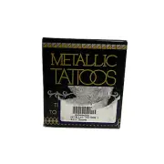 Metallic Tattoos 12 sheets of beautiful mini shimmery Temporary Tattoos NEW