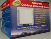 Complete Outdoor Alarm Siren - Full Assembled AC/DC Strobe & Tamper Switch