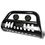 FOR 05-16 NISSAN FRONTIER/PATHFINDER BLACK 3" BULL BAR GUARD+TINTED FOG LIGHT (for: Nissan)