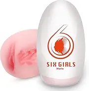 Lilecemie Male Masturbator Egg, Portable Pleasure Pocket Pussy Stroker with 3D Realistic Textured Vagina Ultra Soft Stretchy Male Masturbators Cup, Adult Male Sex Toys for Men