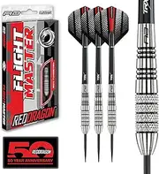 RED DRAGON Sidewinder 25g Flightmaster - Tungsten Steel Darts Set with Flights and Shafts
