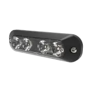 ED3704A DIRECTIONAL 4 LED: 4.7" SURFACE MOUNT, 12-24VDC, SAE CLASS 1, AMBER