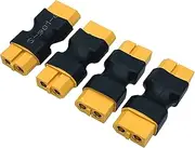 4Packs XT60 Female to Female Connector no Wire Adapter,XT60 Connector Adapter for RC FPV Car Plane Drone LiPo Battery (XT60 Female to XT60 Female)