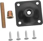 Yardenfun 1Set Heavy Duty Metal Furniture Leg Brackets for Easy Assembly Compatible with Sofas Tables and Cabinets Iron Mounting Plates for Stable Support and Enhanced