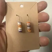 Southwestern .925 Sterling Silver Spiny Oyster & Wampum Shell Bead Earrings ❤️