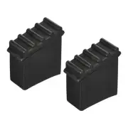 2Pcs Rubber Step Ladder Non-Slip Feet Mat Pad Cover Ladder Accessories Black