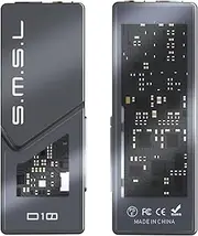 SMSL D10 Mini USB DAC Headphone Amplifier CS43131 x2 DAC Chip 3.5mm Jack &4.4mm Balanced Jack 500mV Output Portable Headphone Amp Support DSD256 PCM32bit/384kHz USB Input for PC Cell Phone (Grey)