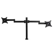 Dual HD LED Desk Mount Monitor Stand 2 Arm Display Bracket LCD Screen TV Holder