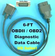 Mac Tools Main OBD2 OBDII Cable For Perceptor Plus Scan Tool ET1005A Scanner 6FT