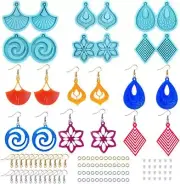 6 Set Earring Resin Molds, Resin Molds Silicone Resin Jewelry Epoxy Resin