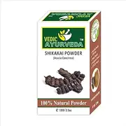 VEDICAYURVEDA Shikakai Powder- Bio Organic and Natural 100% Pure Shikakai Powder For Hair Care & Hair Conditioning-Pack of 1-(100GM)/ Complete Organic and herbal hair care