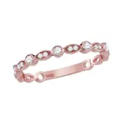 1/6CTW-Diamond STACKABLE BAND-S9