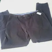 Brooks Brothers Pants 38x32 Black Flat Front Advantage Chino Milano