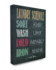 Stupell Laundry Schedule Chalkboard Bathroom