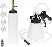 zolyet 1.75L Pneumatic Brake Fluid Bleeder Kit Automobile Air ctor Pump Oil Bleeding Tool White