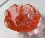 New and Unique, One Of A Kind, Ring And Trinket Holder, Made Of Resin, Color Red