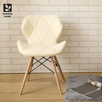 在飛比找多瓦娜家居優惠-【熱賣】艾兒DIY超熱賣北歐簡約造型皮餐椅-白色-C-026
