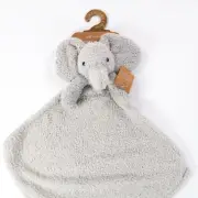 New Levi and Emmie Lovey Baby Blanket Gray Elephant Minky Lovie Plush NWT