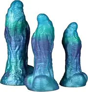 Ocean Blue Thick Animal Dildo Dildo With Suction Cup Animal Penis Anal Plug Sex Toy for Women(L)