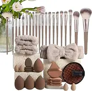 Make Up Brush Set, 40 Make-Up Applicator Foundation Brush Tool Set, Makeup Tools Complete Set, Makeup Brush Set with Face Washing Tools