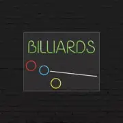 Billiards Sign for Business Displays | LED Flex Neon | 31"W x 24"H x 1"D